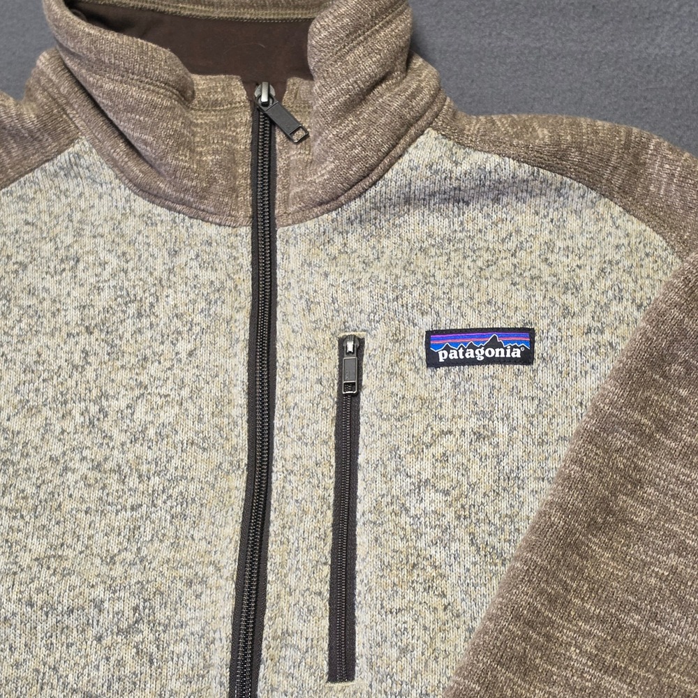 Patagonia Better Sweater 1/4 Zip Fleece Pullover Brown Tan Mens Large 25522 FA18 - Picture 1 of 10